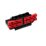 Novafix kile 3 rød med dimensioner H16 mm x B45 mm x L93 mm, vist i en sort plastikkasse med flere røde kiler.