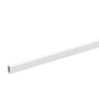 Wibe ventilationslamel WGX-S TTA-G10 i hvid RAL9003/70, vist fra siden med en let vinkel.