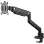 Sort One For All DM4110 monitorarm til én skærm på 13-35 tommer med leddelt arm, VESA-plade og bordklemme.