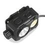 Videx H057 LED-pandelampe set ovenfra med sensorfelter og betjeningsknap på lampehovedet.