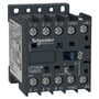 Schneider Electric 3-polet kontaktor, 9A, 1 slutte, model LP1K06 10BD3 med 24VDC spole, vist på grå baggrund.