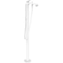 Hansgrohe Vivenis kar/brusersøjle i mat hvid med 236mm fremspring og WaterfallStream teknologi.