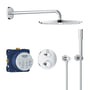 Grohe Grohtherm Rainshower indbygnings brusesæt, 310 mm hovedbruser + håndbruser, 2-grebs, Krom