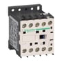 Schneider Electric TeSys K kontaktor LC1K0910B7, 3-polet, 9A, 24V AC, set fra siden, fremhæver dens kompakte dimensioner.