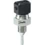 Danfoss temperaturtransmitter MBT 3270 med PT100 sensor, 40 mm stålindsats og sekskantet tilslutning med Danfoss logo.