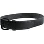Mascot Congo læderbælte i sort, 140 cm, med diskret logo præget på læderet og mat sort spænde.