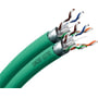 Cat 6A F/UTP dobbelt netværkskabel halogenfri, Actassi CL-C, grøn yderkappe, afmålt pr. meter (klippes) – Lauritz Knudsen