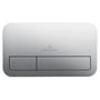 Villeroy & Boch ViConnect 200S betjeningsplade i matkrom set lige forfra med logo og to knapper til dobbeltskyl.