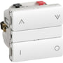 IHC Wireless, FUGA lysdæmper kombi med trykknapper 250W UNI, 1 modul, hvid – Lauritz Knudsen