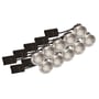 En 10-pak Scan Products Luna Quick Install GU10 LED indbygningsspots med børstet aluminiumsfinish.