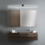 Hali spejllampe til badeværelse, design, sort, 600 mm, aluminium, IP44