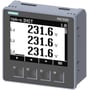 Siemens SENTRON PAC1020 96x96mm power monitoring device med grafisk display viser spænding på 231.6V for L1, L2 og L3.