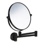 Make-up spejl 5x forstørrelse, vægmontering, sort, - Smedbo