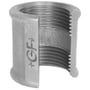 Galvaniseret randmuffe, 2" x 2"