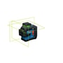 Bosch GLL 80-33 G Professional linjelaser med grønne laserlinjer, der projicerer tre 360° linjer.