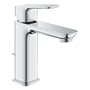 Grohe Cubeo etgrebsbatteri i skinnende krom med 116mm tud, der viser etgrebsfunktionen og et slankt, moderne design.