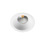 SG Armaturen Junistar Soft downlight i hvid, med 850lm, 3000K og Ra 98, vist på hvid baggrund.