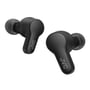 Et par JVC Gumy True Wireless in-ear høretelefoner i mat sort, vist separat på hvid baggrund med JVC logo.
