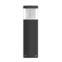 Ledvance Urban Bollard Cone bedlampe set lige forfra med grå cylinder og lysåbning øverst.