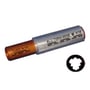 Elpress uisoleret AL/CU-profilmuffe til 35mm² SM + 25mm² ledere, viser kobberenden mærket Cu50 K14 og aluminiumenden ALU 70RM-95SE K18.