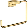 Hansgrohe AddStoris håndklædering i poleret guld, fremstillet af metal og med et simpelt, moderne design til vægmontering.