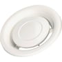 Lindab kontrolventil KU til udsugning med 125mm diameter i hvid RAL 9003 pulverlakeret stål.
