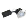 Uni Install Slave indbygningsspot med dæmpbar LED-pære, 5W / 430lm / 38° / 2700K / >80Ra / , GU10 (230V), rund, børstet alu – Nordtronic