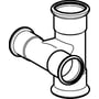 Teknisk tegning af Geberit Mapress tee-kryds FZ 90° med dimensionerne 28x22 mm.
