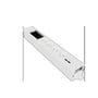 Hvid møbelboks fra Lauritz Knudsen med 4 stikkontakter, USB A/C og VDI-port, vist på hvid baggrund.