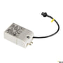 SLV NUMINOS XS LED-driver 10W, 200mA, hvid, med Quick Connector og tænd/sluk funktion på hvid baggrund.