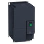 Schneider Electric Altivar Machine ATV320 frekvensomformer, 11 kW, 3x400V, IP20, vist fra siden med monteringsbeslag.