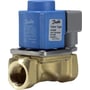 Danfoss EV220B servostyret magnetventil med 3/4" messingtilslutning, 24V AC, normally closed (NC).