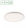 SpectrumLED Nymphea Flad Duo 24W LED loftlampe med CCT, IP54 og 130 lm/W, vist på hvid baggrund.