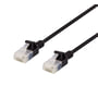 DELTACO U/UTP Cat6a tyndt patch cable, 2 meter, sort