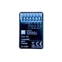 Casambi CI4 input controller LR med 4-tryk interface, sort enhed med L, N, COM, T1, T2, T3, T4 mærkninger og CE-godkendelse.