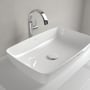 Villeroy & Boch Artis 4172 set skråt fra den anden side med skål, afløbsdæksel og armatur.
