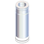MetalbestoS Multi50, rustfri stålskorstens-længde (teleskopisk), 6" (Ø150/250 mm), 60 til 150 mm installeret længde, blank – MetalbestoS