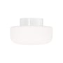 Ifö Electric Solenne loft- og væglampe i hvid med mat opal afskærmning og 250 mm diameter.