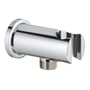 Grohe Rainshower udløbsvinkel i forkromet metal med holder til håndbruser og 1/2" gevind.