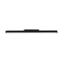 Sort SpectrumLED SHIFT Smart-Line M skinne-lys på 60,2 cm set lige forfra med den lange lysflade.