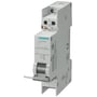 Siemens Shunt Trip 5ST3030 ST i grå plast med 12V AC/DC mærkning og CE-godkendelse på hvid baggrund.
