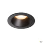 SLV NUMINOS XL indbygningsspot i sort aluminium med 37W varm hvid LED, 40 graders lysspredning og 2700K lysfarve.