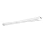 Hvidt Kobi GROWLY LED-vækstlysarmatur på 60 cm set skråt fra undersiden med LED-lyskilden synlig.