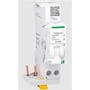 Schneider Electric Acti9 VigiARC iC40 gnistdetektor for 25A, 30mA og 1P+N installationer, vist med terminaler.