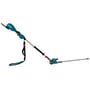 Makita stanghækkeklipper UN001GZ med 60 cm sværd og 40V XGT batterisystem, vist på hvid baggrund.
