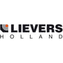 Lievers Holland logo med en orange cirkel indeholdende koncentriske ringe og sort tekst.