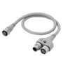 Omron F39-GCNY1 Y-samling kabel til sikkerhedssensor F3SG-R Easy med M12 stik og 0,5 m ledning.