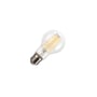 SLV LED Standard A60 pære med klar glasoverflade, E27 fatning og synlige filamenter.