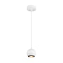 SLV LIGHT EYE 90 PD pendel i mat hvid med en lang, slank stang og en rund lampehoved, perfekt til moderne indretning.