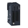 Detaljebillede af Schneider Electric Tm3-modul Ekspert 2 HSC + Event, viser indgange (IN) og udgange (OUT) markeringer.